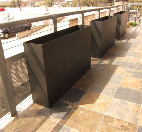 tatami modern metal planter box|modern metal planters.